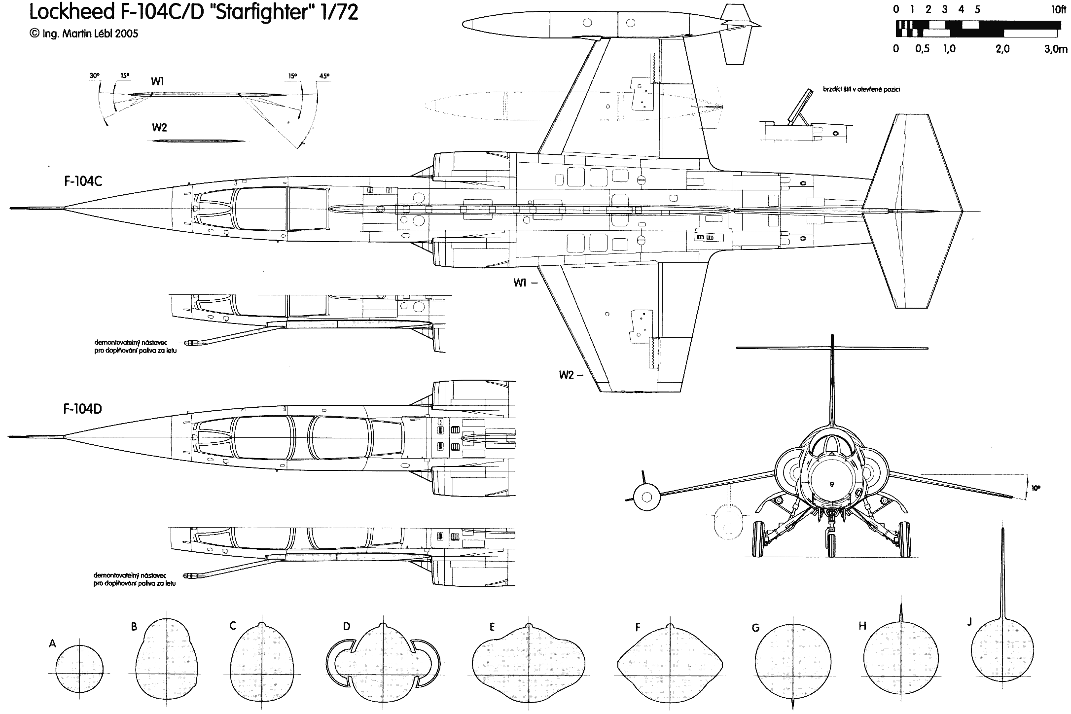 F-104C blueprint