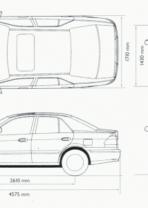 Mazda Capella blueprint