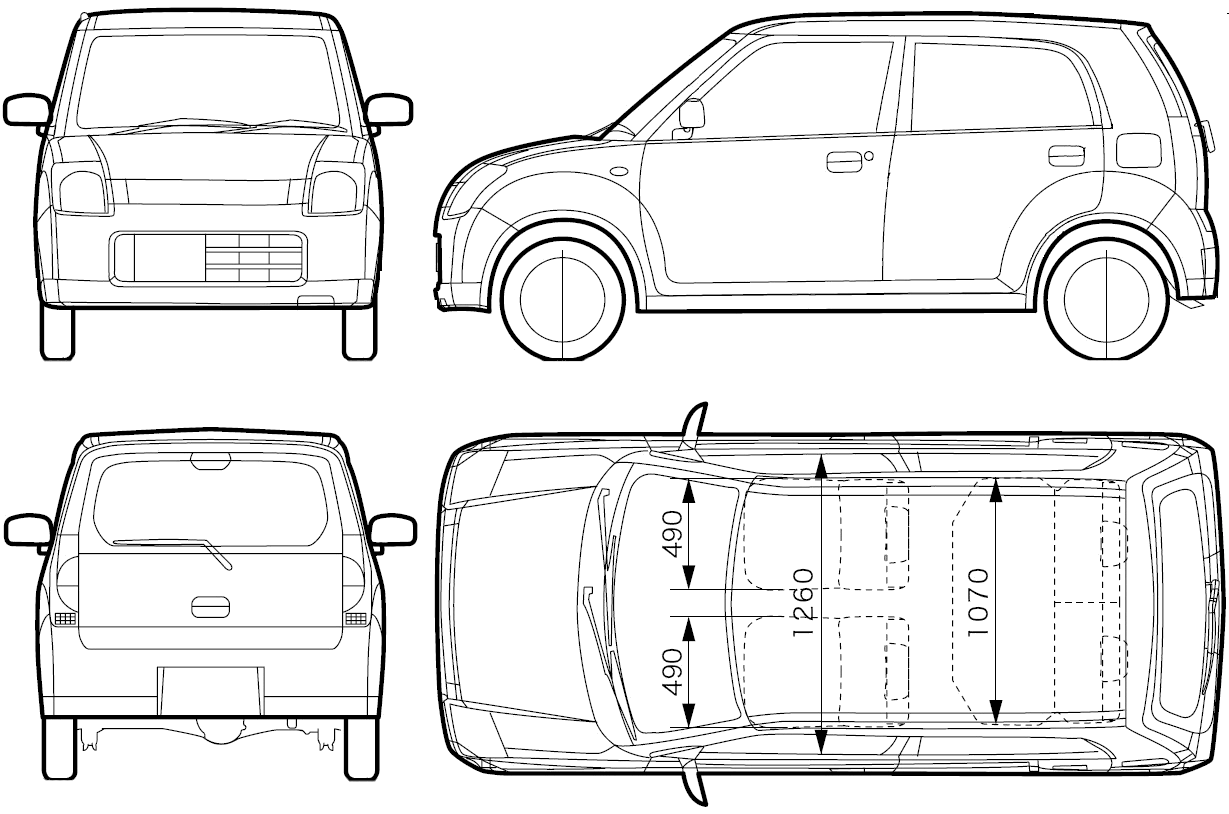 Mazda Carol blueprint