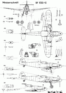 Messerschmitt Bf 109 blueprint