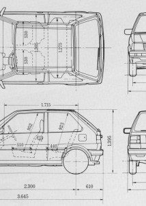 Nissan Micra blueprint