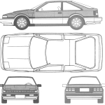 Nissan Silvia S12 blueprint