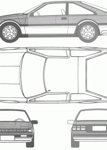 Nissan Silvia S12 blueprint