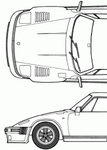 Porsche 911 Flatnose blueprint