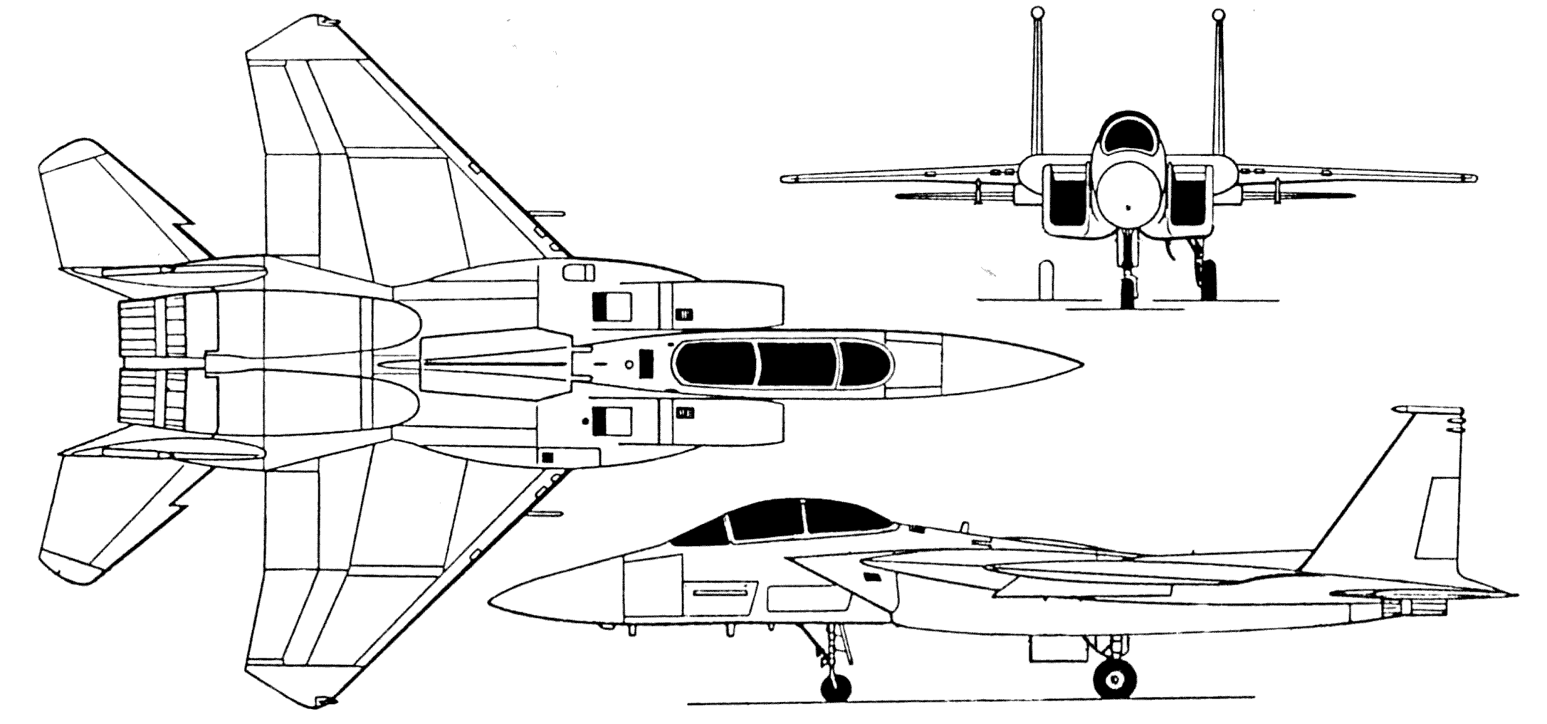 F-15E Strike Eagle blueprint