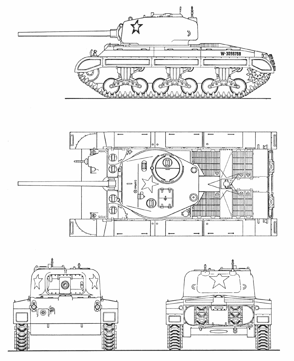 T23 Medium Tank blueprint