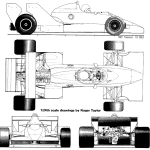 Toleman TG183 blueprint