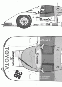 Toyota Tom's 84c blueprint