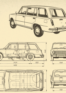 VAZ-2102 blueprint