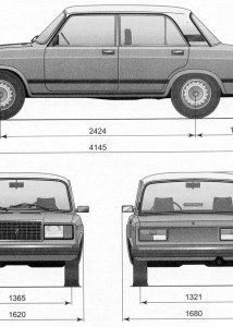 VAZ-2107 blueprint