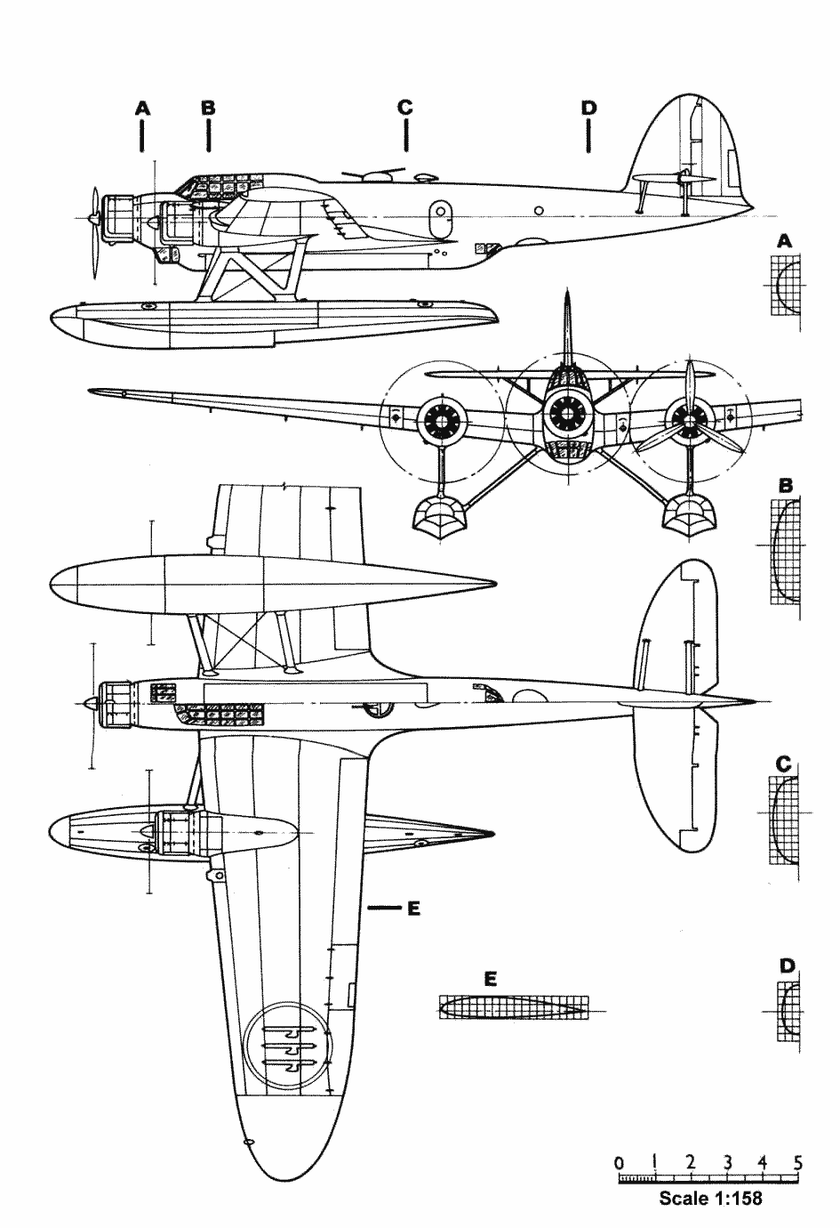 CANT Z.506 blueprint