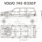 Volvo 745 blueprint
