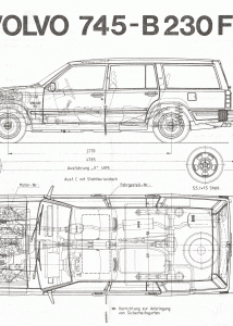 Volvo 745 blueprint