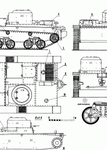 T-38 tank blueprint