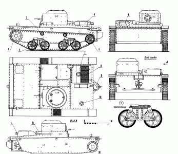 T-38 tank blueprint