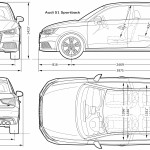 Audi S1 blueprint