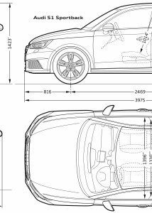 Audi S1 blueprint