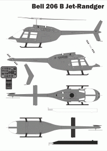 Bell 206 blueprint