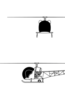 Bell H-13 Sioux blueprint