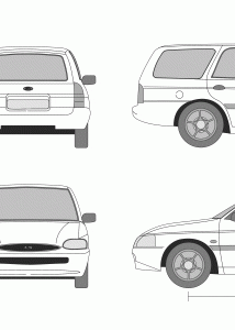 Ford Escort blueprint