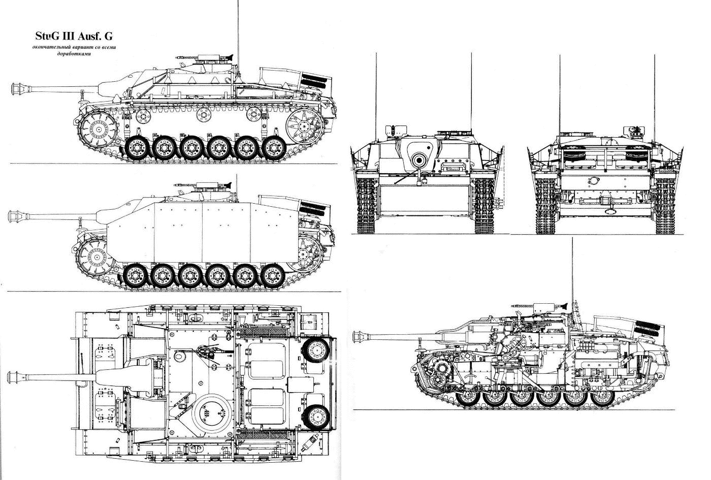 Sturmgeschütz III blueprint
