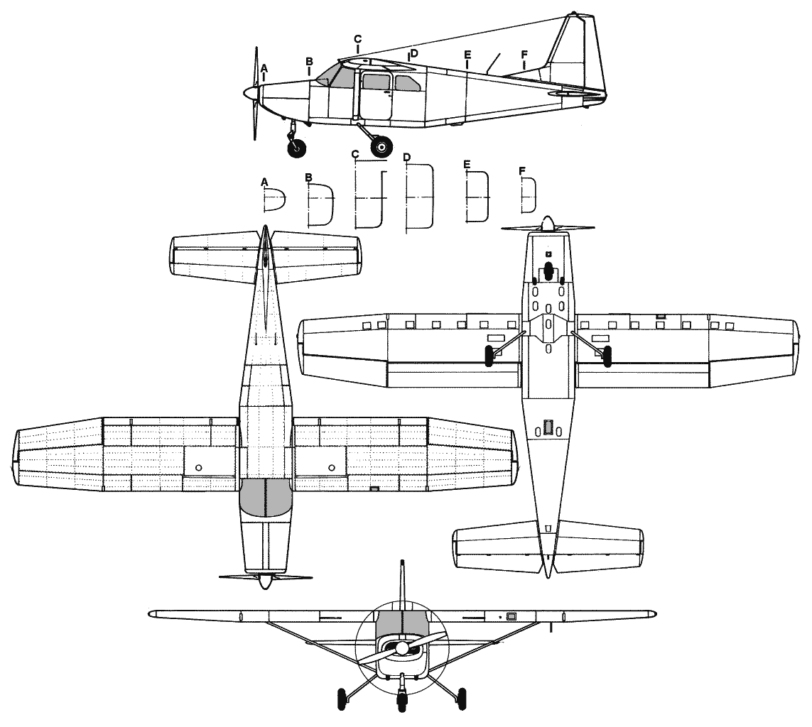Aermacchi AL-60 blueprint