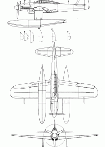 M6A1 Seiran blueprint