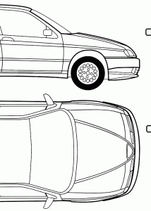 Alfa Romeo 146 blueprint