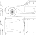Aston Martin DB3S blueprint