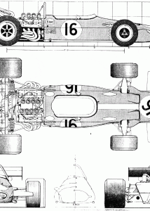 Brabham BT33 blueprint