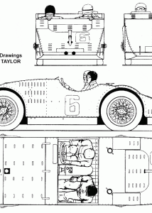 Bugatti Type 32 blueprint