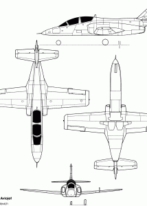 C-101 Aviojet blueprint