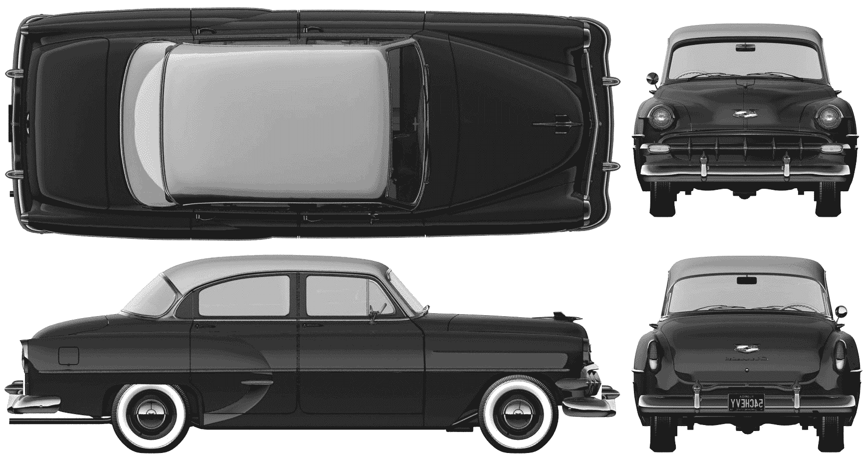 Chevrolet 210 blueprint
