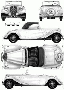 Citroën Traction Avant blueprint