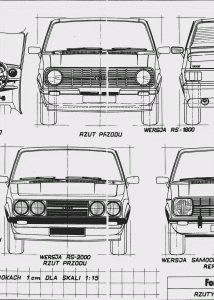 Ford Escort blueprint