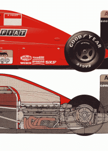 Ferrari 641 blueprint