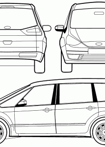 Ford Galaxy blueprint