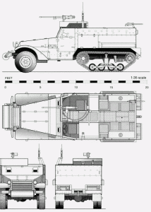 M2 Half Track Car blueprint