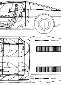 Maserati Merak blueprint