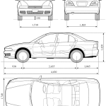 Mitsubishi Gallant blueprint