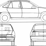 Opel Vectra blueprint