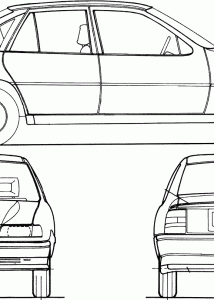 Opel Vectra blueprint