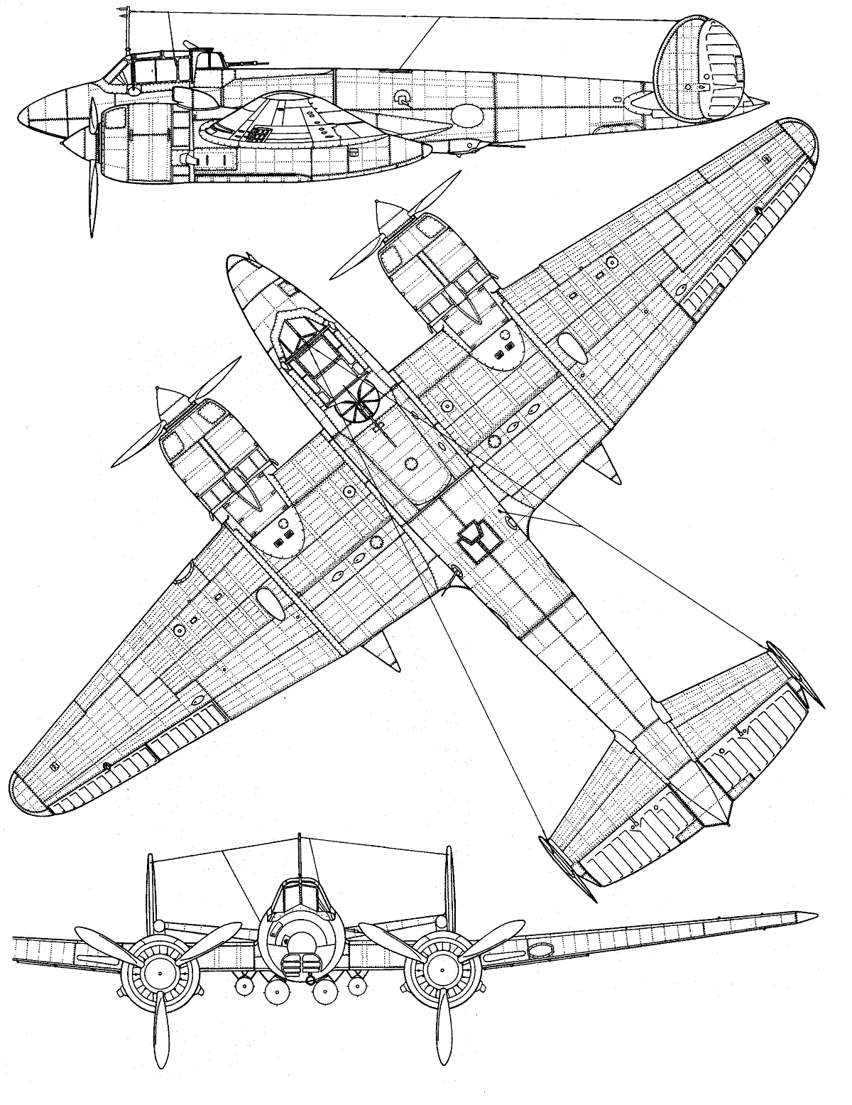 Pe-2 blueprint