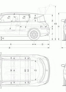 Renault Avantime blueprint