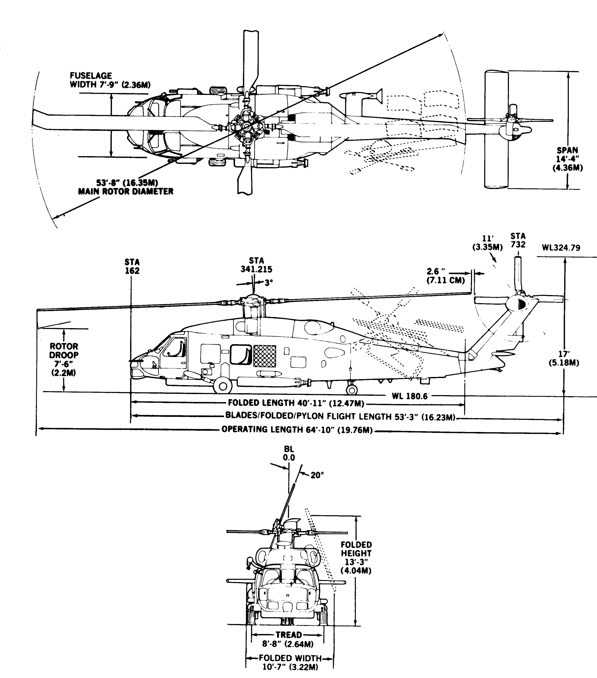 SH-60B Seahawk blueprint