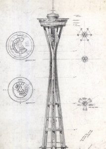 Space Needle blueprint