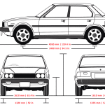 Toyota Corolla E70 blueprint