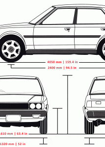 Toyota Corolla E70 blueprint