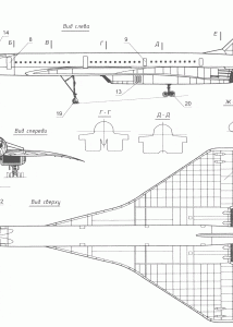 Tu-144 blueprint