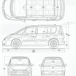 Renault Grand Espace blueprint